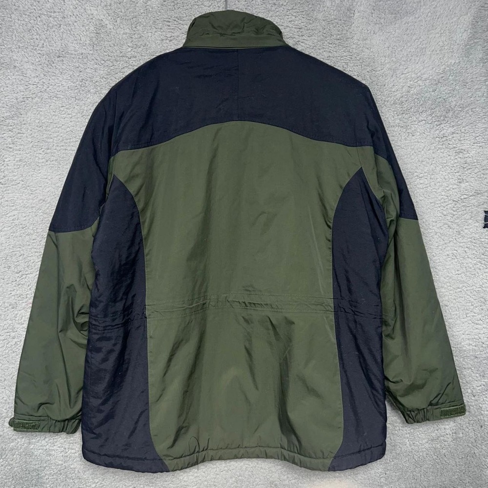 LL Bean‎ Parka Jacket Men's Size 2XL XXL Green Black Color Block Primaloft Ski - Picture 3 of 13